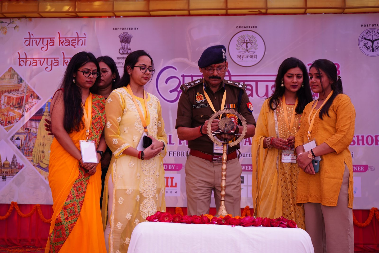 Ayuransh lamp lighting ceremony